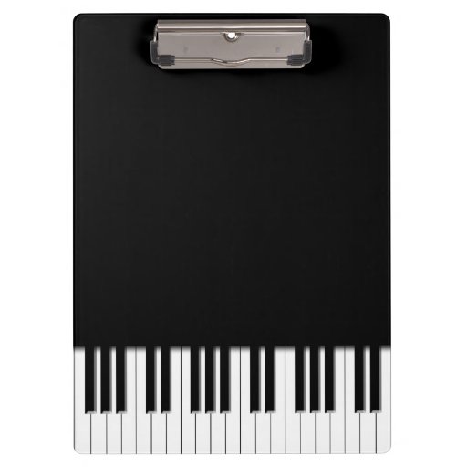 Piano Keyboard Keys Clipboard Zazzle