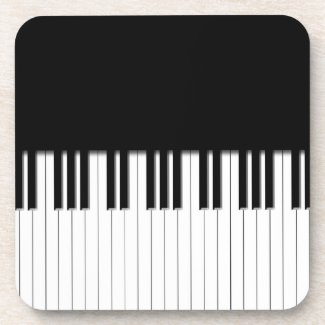 Piano Keyboard Keys Drink Coaster