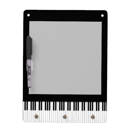Piano Keyboard Keys DryErase Board Zazzle