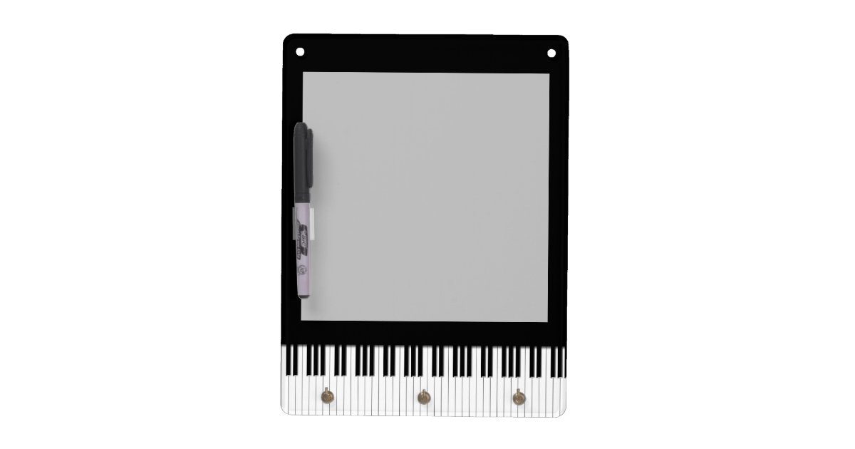 Piano Keyboard Keys DryErase Board Zazzle