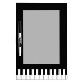 Piano Keyboard Keys Dry Erase Whiteboard
