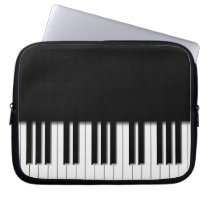 Piano Keyboard Keys Laptop Computer Sleeve