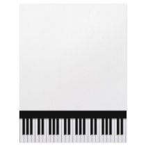 Piano Keyboard Keys Letterhead
