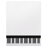 Piano Keyboard Keys letterhead