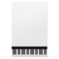 Piano Keyboard Keys Custom Stationery