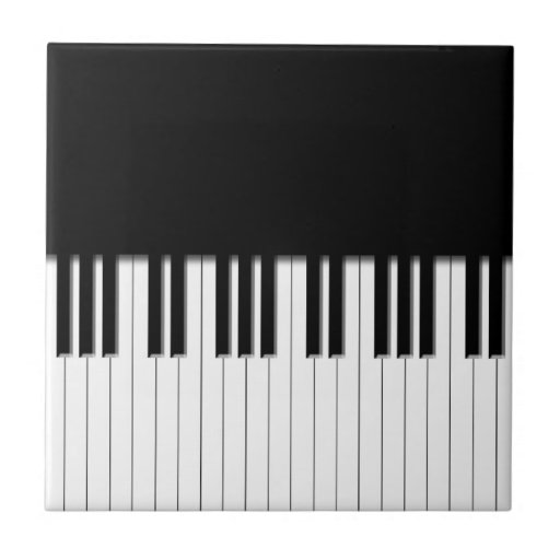 Piano Keyboard Keys Tile Zazzle
