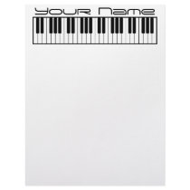 Piano Keyboard letterhead