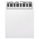 Piano Keyboard Letterhead Stationary