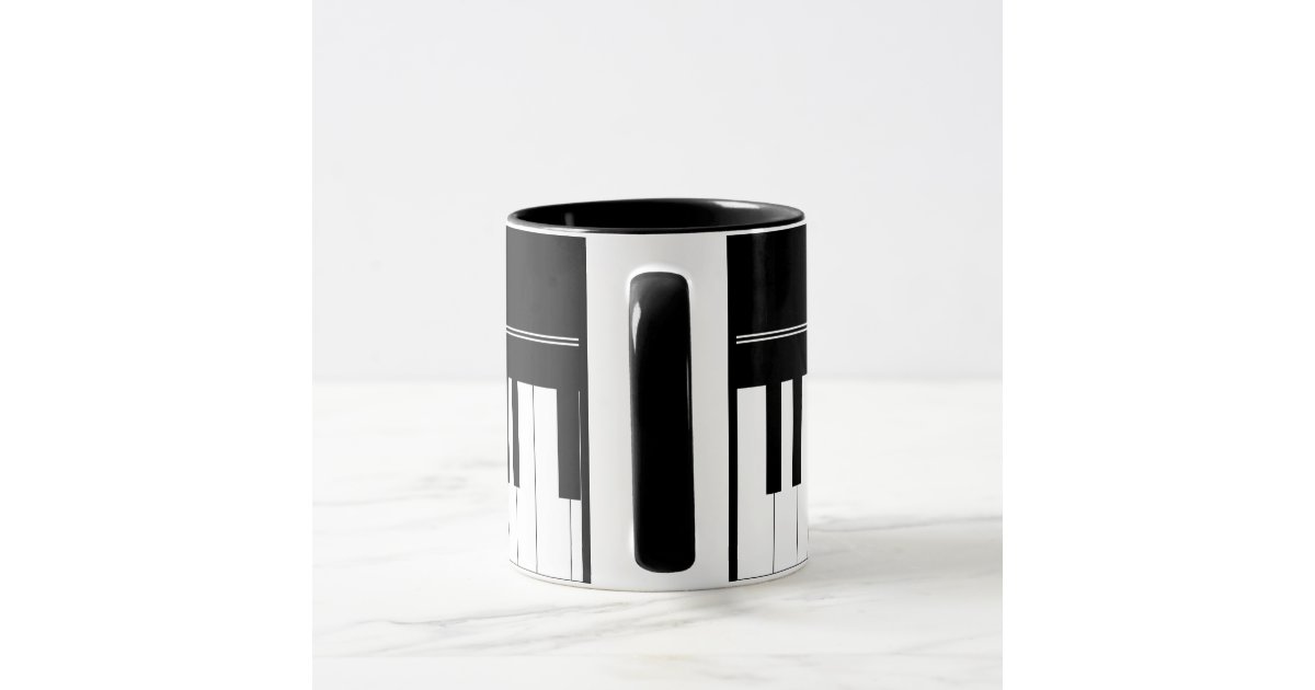 Piano keyboard mug Zazzle