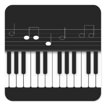 Piano keyboard stickers