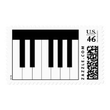 Piano keyboard stamp