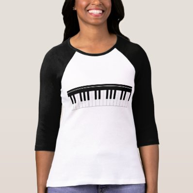 Piano keyboard tee shirt