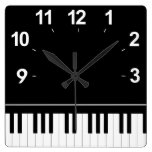 Piano keyboard wallclock