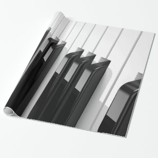Piano Keyboard Wrapping Paper | Zazzle