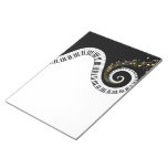 Piano Keys and Gold Music Notes Stickers Notepads