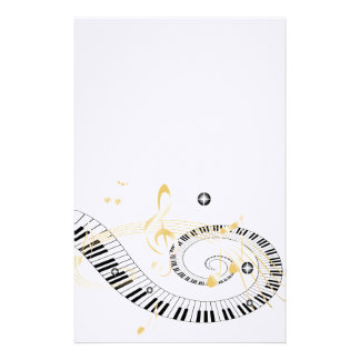 Music Notes Stationery | Zazzle