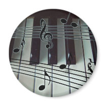 Piano Keys and Music Notes magnets