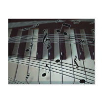 Piano Keys and Music Notes postcards by dreamlyn Piano Keys and Music Notes postcards