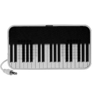 Piano Keys black & white doodle