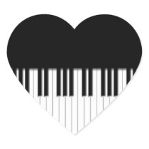 Piano Keys black & white Stickers