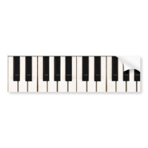 Piano Keys Bumper Stickers