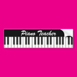 Piano Keys Bumper Sticker