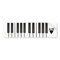 Piano Keys Bumper Stickers