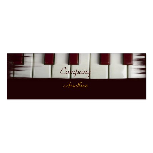 Piano Keys Business Card (front side)