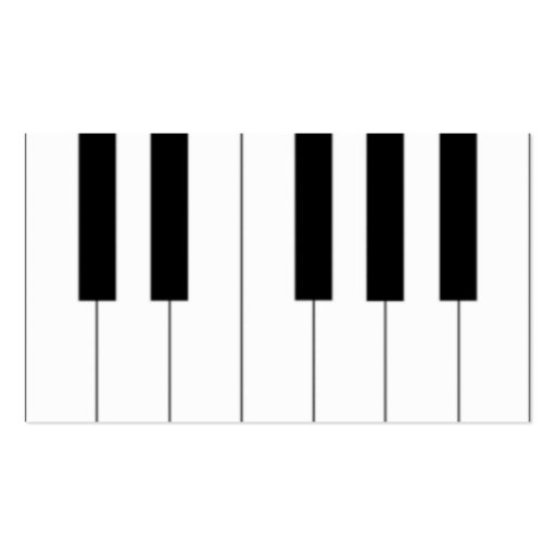 Piano Keys Business Card (front side)
