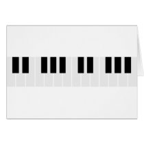 piano keys cards