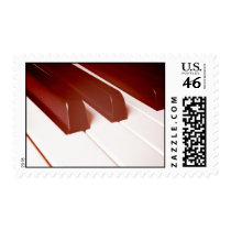 Piano Keys Closeup Postage stamps
