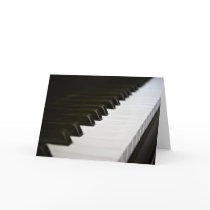 Piano Keys greetings card cards