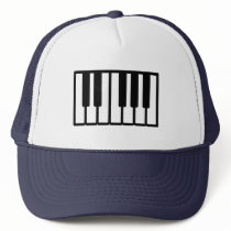 Piano keys trucker hats