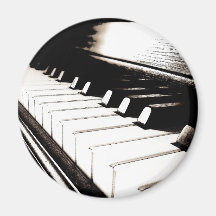 Piano Keys Macro Fridge Magnets