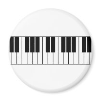 Piano Keys Refrigerator Magnet