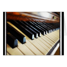 Piano Keys Music Gifts Notecards