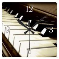 Piano Keys Music Lover's Wall 

Clock