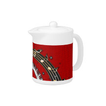 Piano Keys Music Notes Grunge Floral Swirls