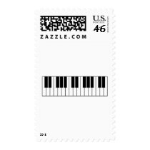 Piano Keys Postage Stamps
