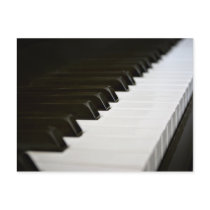 Piano Keys postcard