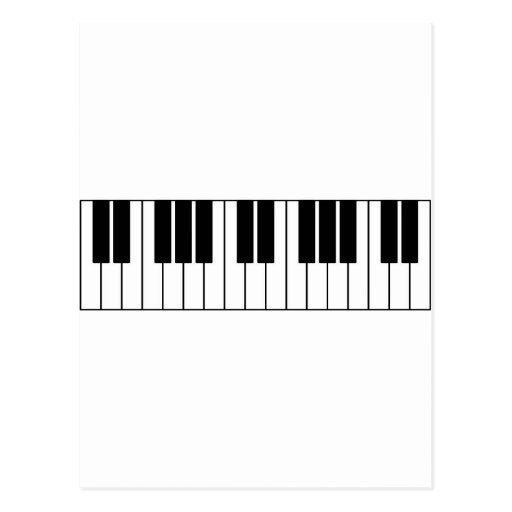 Piano Keys Postcards