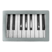 Piano Keys Rectangular Belt Buckle