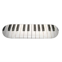 piano keys skate board decks