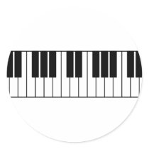 Piano Keys stickers by pollop Piano Keys stickers