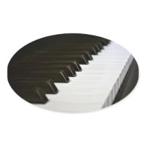 Piano Keys stickers (oval)
