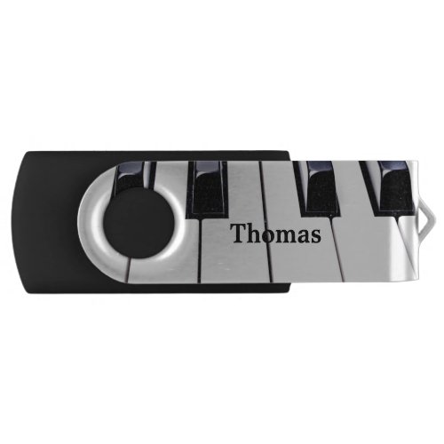 Piano Keys USB Drive Swivel USB 2.0 Flash Drive