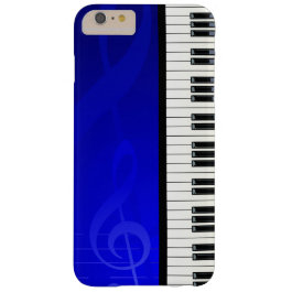 Piano Keys with Blue Effect Musical Notes Barely There iPhone 6 Plus Case