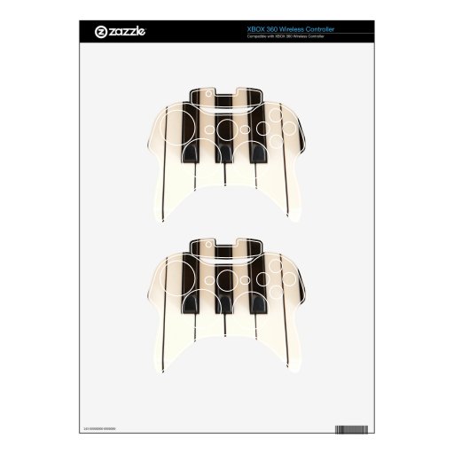 Piano Keys Xbox 360 Controller Decal