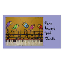 piano lesson business card