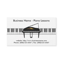 Piano Lessons Business Card: Piano 3D Model